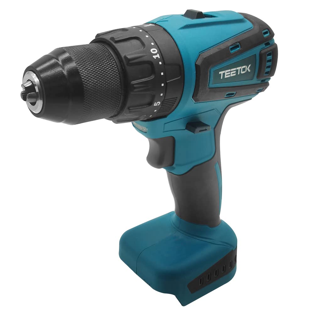 Brushless Cordless Hammer Drill Driver - Compatible with Makita BL1860B Battery (Tool Only) | Powerful Electric Screwdriver for Woodworking, Metal Drilling & Home DIY Projects