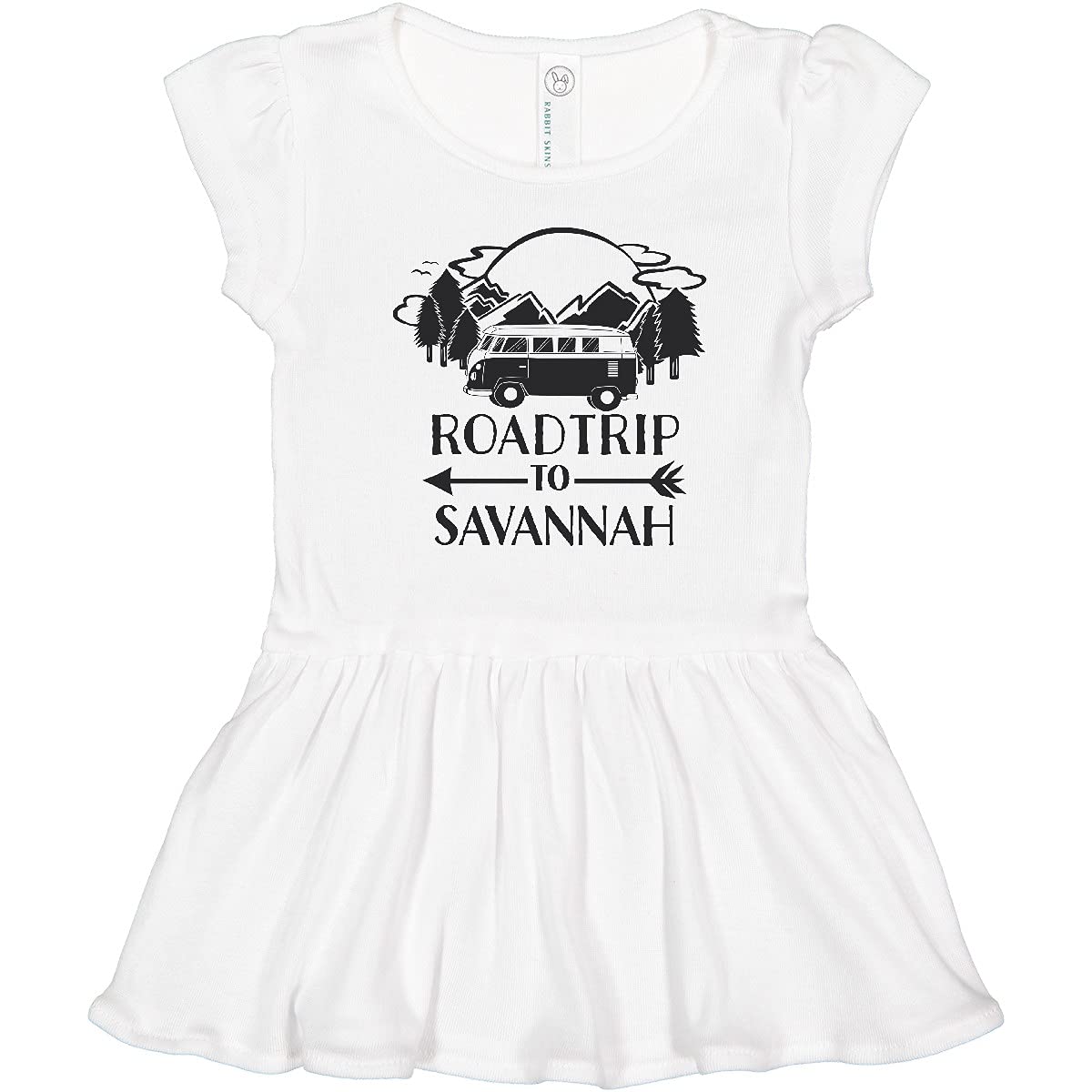 Inktastic Road Trip to Savannah Toddler Dress - Cute Travel Outfit for Girls, Perfect for Vacations, Family Trips & Holiday Photos