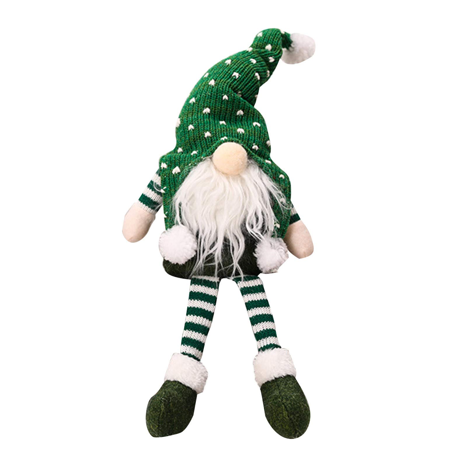 Handmade Santa Cloth Doll - Christmas Holiday Decoration, Festive Home Decor, Birthday Gift Idea, Plastic Ornament for Tree & Mantel Decorating