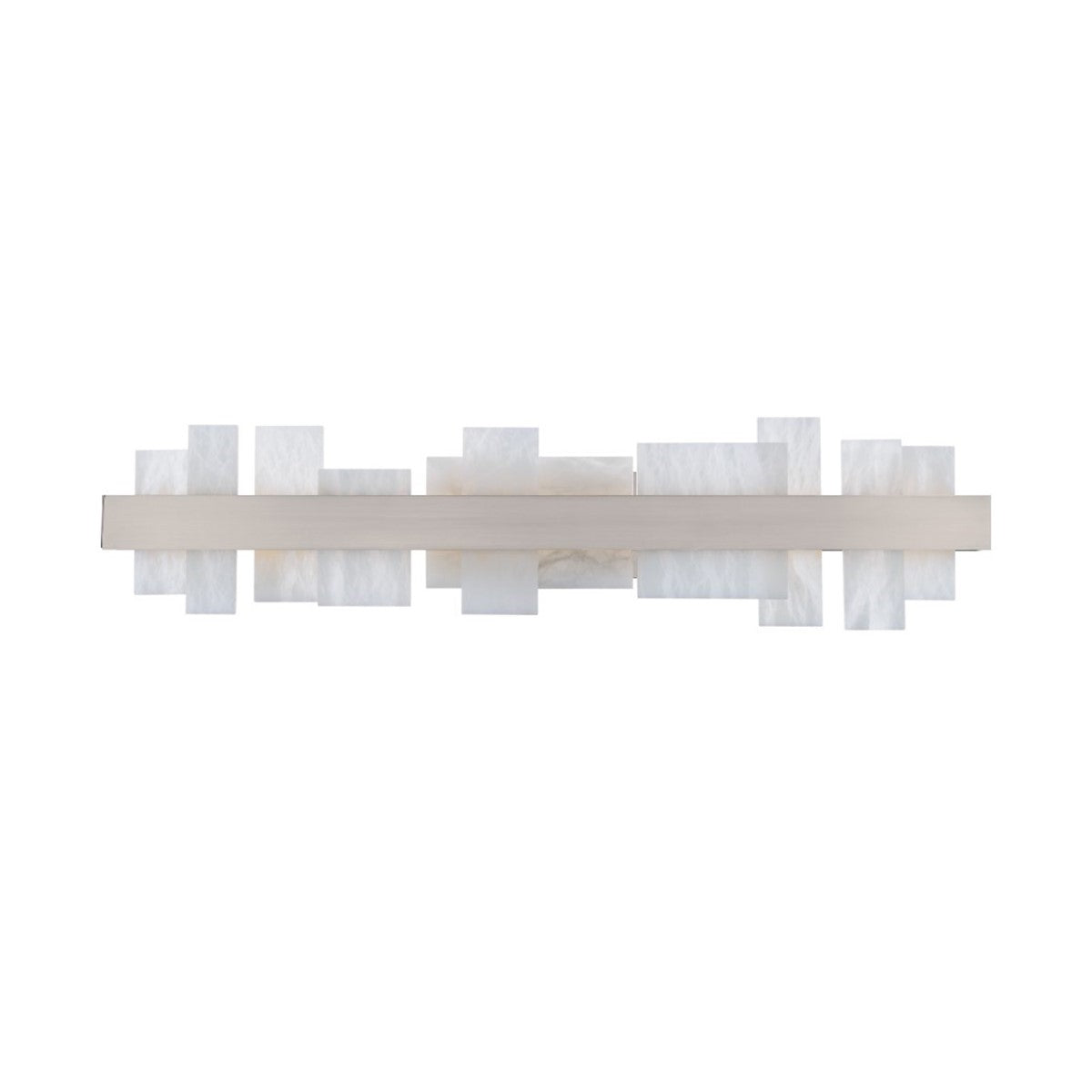 Acropolis 37 LED Bathroom Light Fixture - Brushed Nickel Finish - Waterproof Vanity Mirror Lighting for Bathroom, Spa & Makeup Area