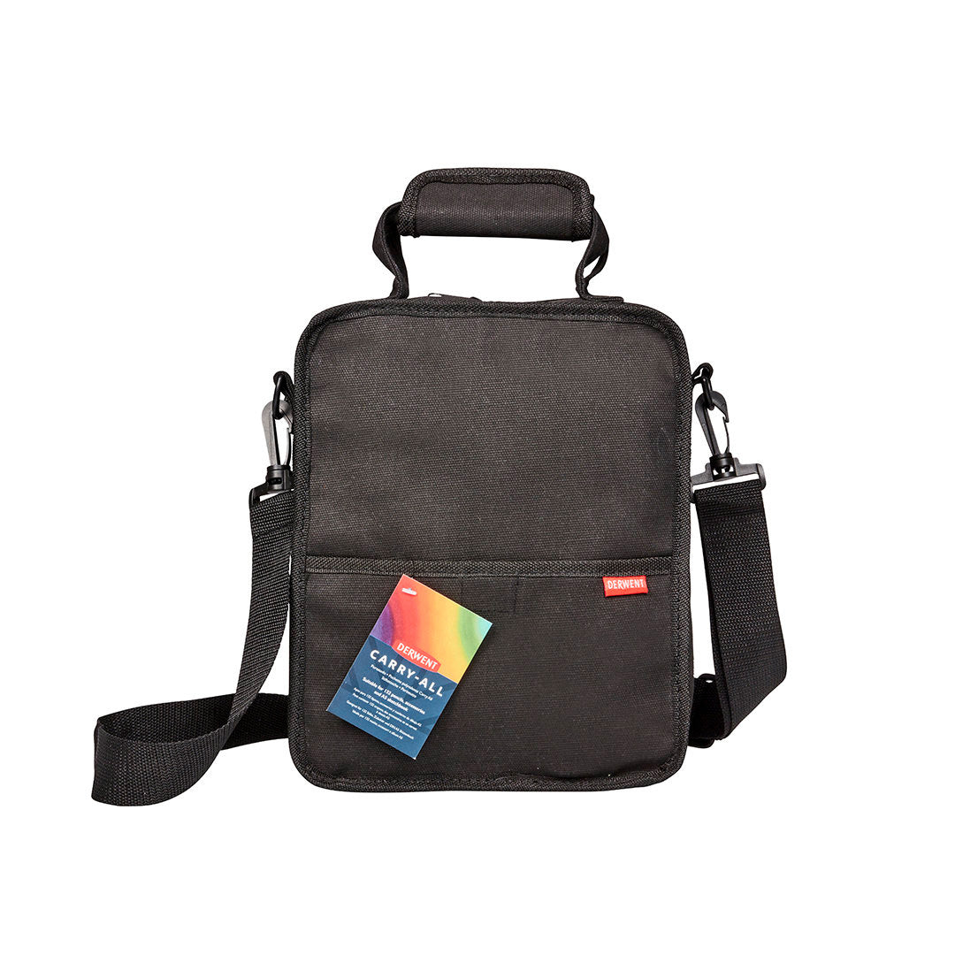 Derwent Carry All Storage Case - Black | Portable Art Supply Organizer for Pencils, Brushes & Markers | Perfect for Artists, Students & Crafters