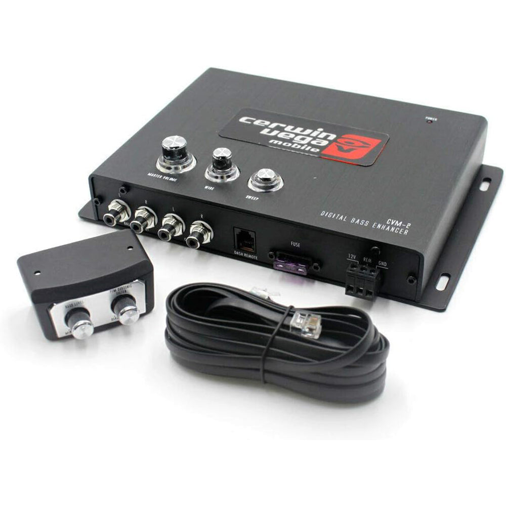 Cerwin Vega CVM2 Vega Series Digital Bass Restoration Processor - Refurbished for Enhanced Audio Performance | Perfect for Car Audio Systems & Home Theater Setups