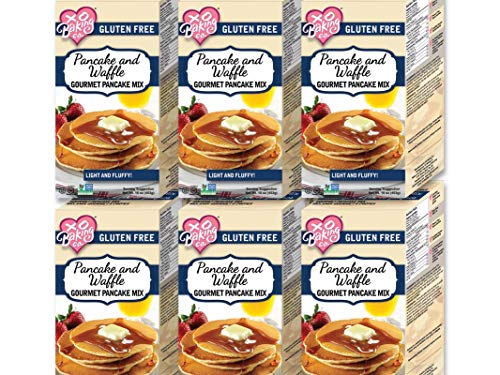 XO Gluten-Free Pancake & Waffle Mix - 16oz (Case of 6) | Light & Fluffy Gourmet Baking Mix for Hotcakes, Belgian Waffles - Perfect for Breakfast, Brunch & Family Gatherings
