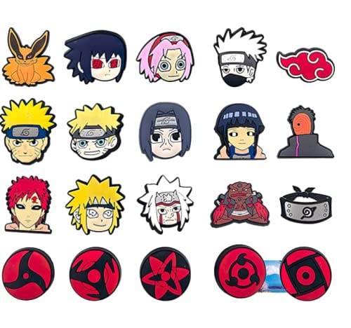 Anime Shoe Charms - Cute Manga Character Pins for Sneakers & Shoes with Holes | Perfect for Cosplay, Fashion Accessories & Shoe Decoration