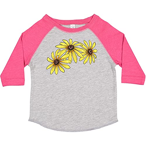 Inktastic Black Eyed Susans Flowers Toddler T-Shirt - Cute Floral Graphic Tee for Baby Boys & Girls - Soft Cotton Toddler Shirt for Playdates, Daycare & Family Photos