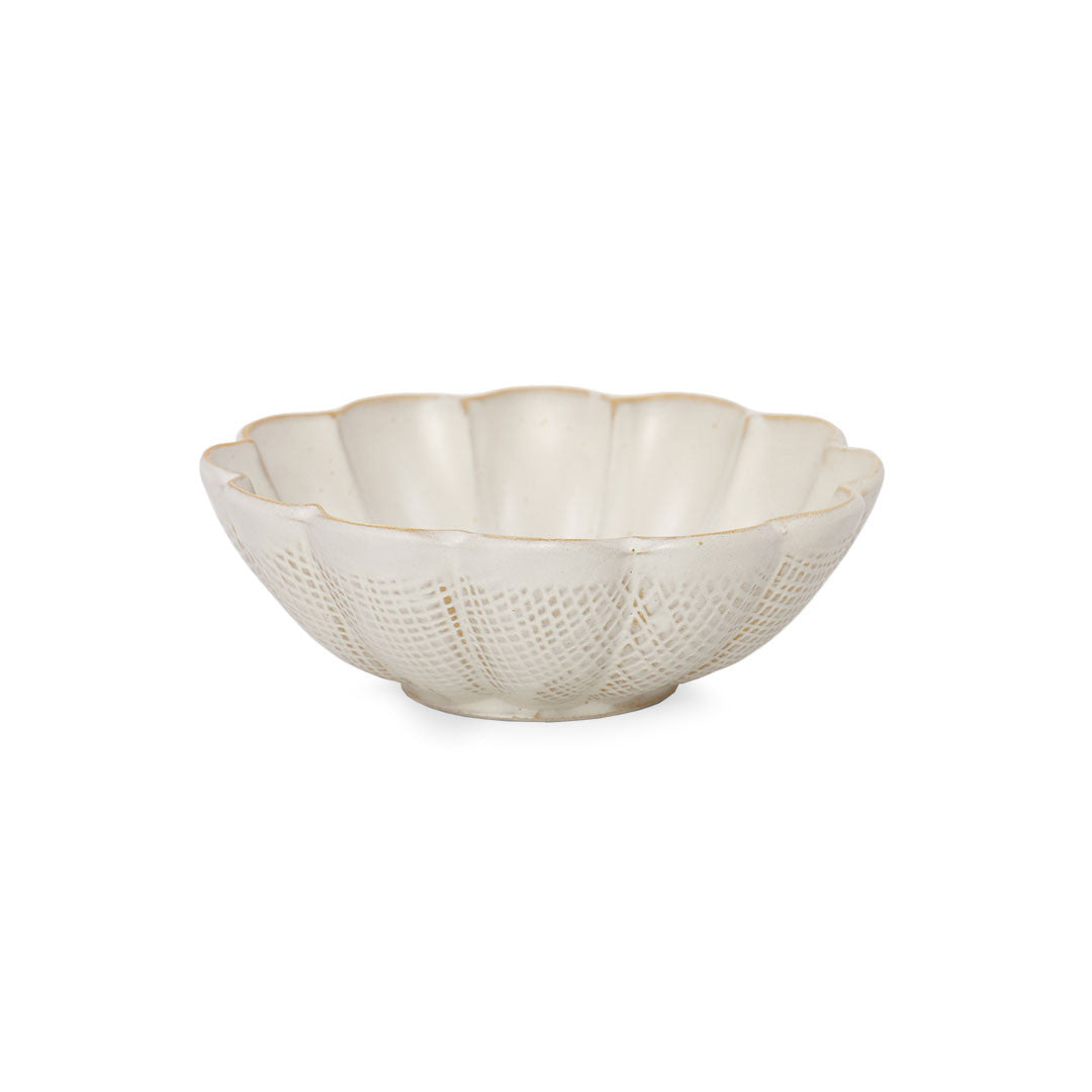 Kikka Daisy Kobiki Matte Ivory Kobachi Bowl - 10 oz Japanese Rice Bowl for Sushi, Soup & Noodles | 5.35