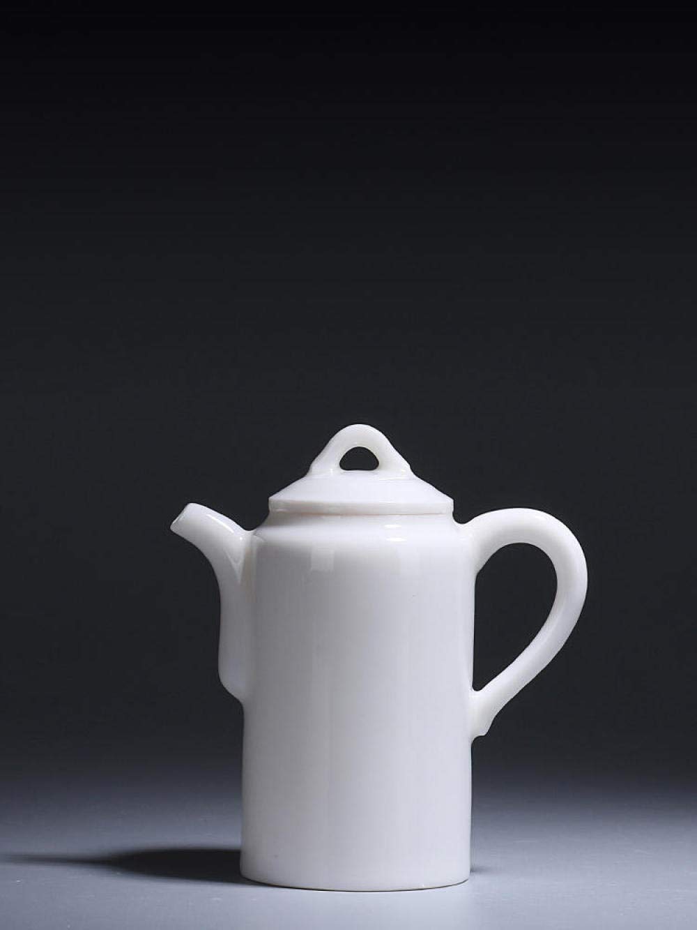 Premium White Porcelain Teapot with Built-in Strainer - Handmade Yixing Clay Teapot, Classic Straight Design for Loose Leaf Tea Brewing | Perfect for Home, Office, Tea Ceremonies & Gifts