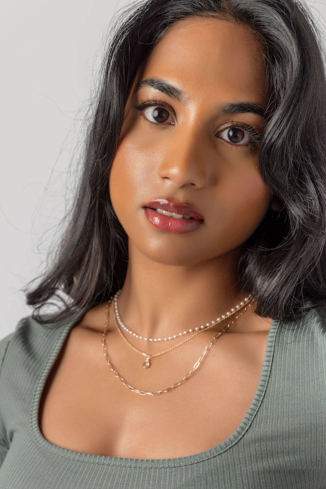 3 Pack Pearl and Chain Link Necklaces for Women - Elegant Layered Jewelry Set for Party, Wedding & Everyday Wear