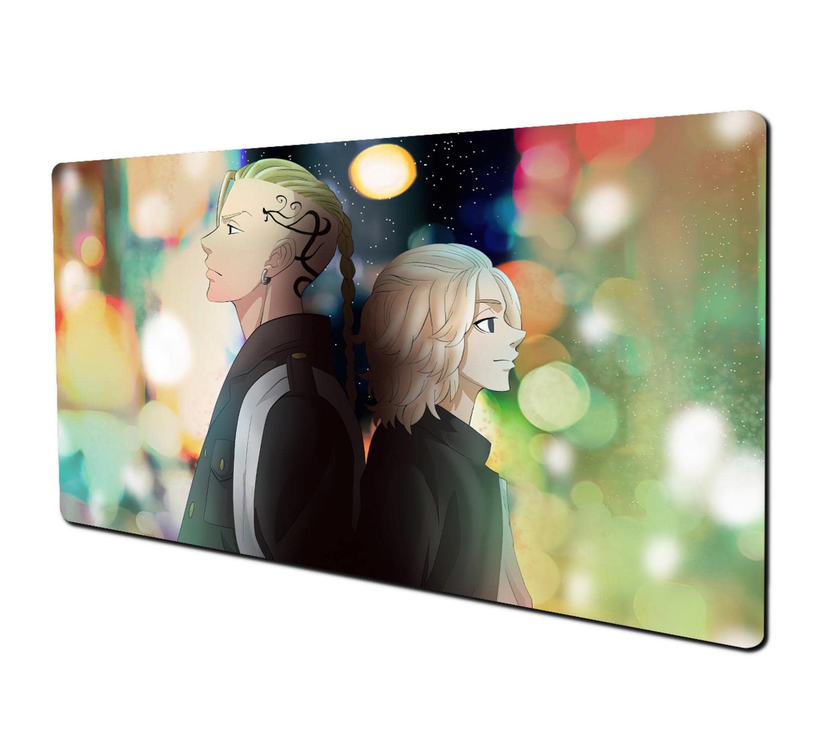 Large Non-Slip Rubber Mouse Pad with Anime Design - Waterproof Gaming & Office Desk Mat for Computer, Keyboard & Mouse - Perfect for Gaming Setup, Workstation & Home Office Decor