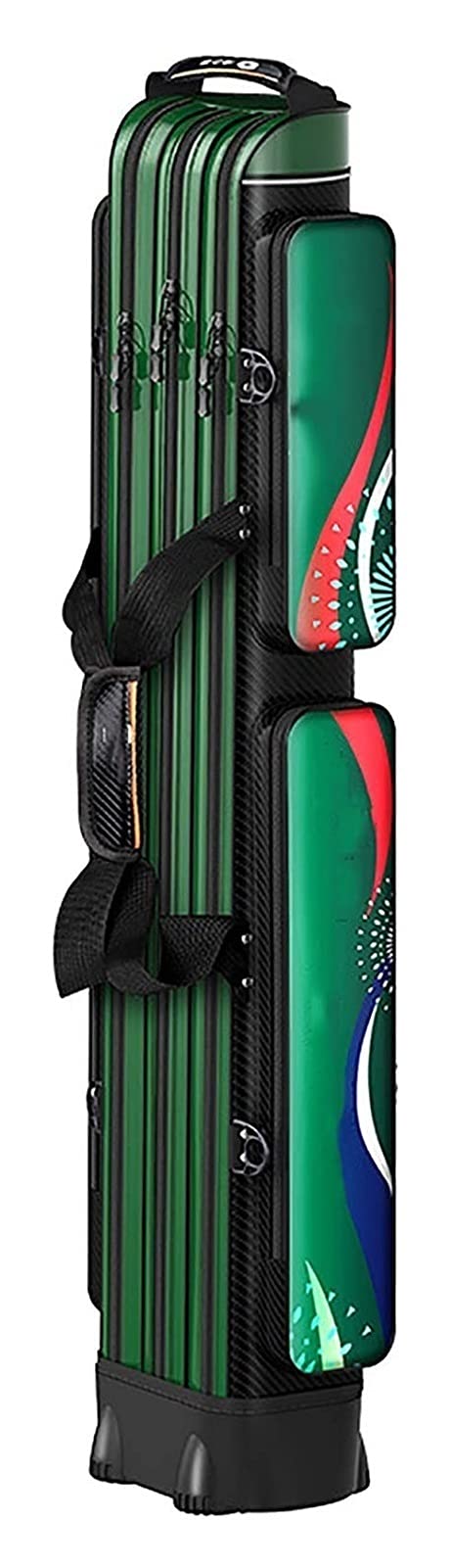 **LSZ Hard Shell Waterproof Fishing Rod Bag - Lightweight Portable Tackle Storage with Large Capacity (16x19x125cm) - Ideal for Freshwater, Saltwater & Travel Fishing Gear Protection**