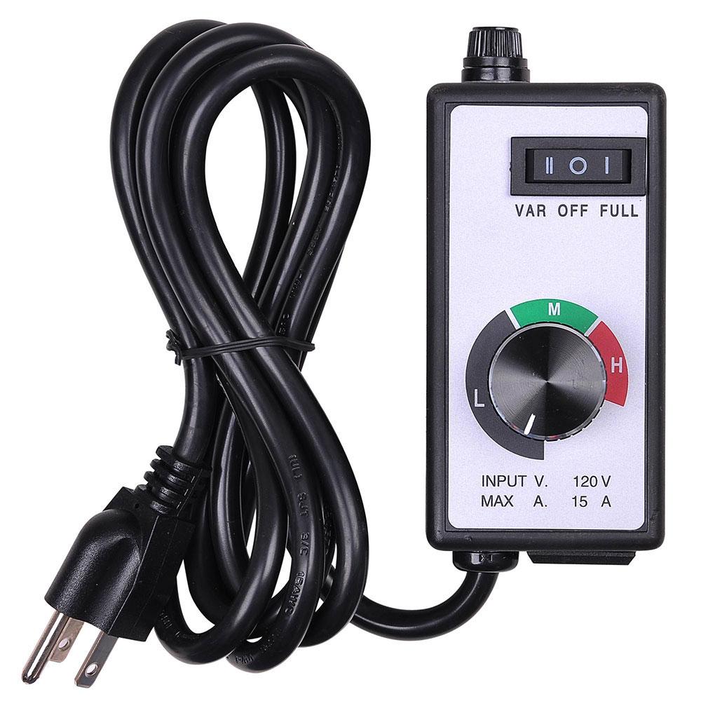 TheLAShop Max 1800W Hydroponic Inline Fan with 3-Speed Controller - High CFM Grow Tent Ventilation for Indoor Gardening & Greenhouse Air Circulation