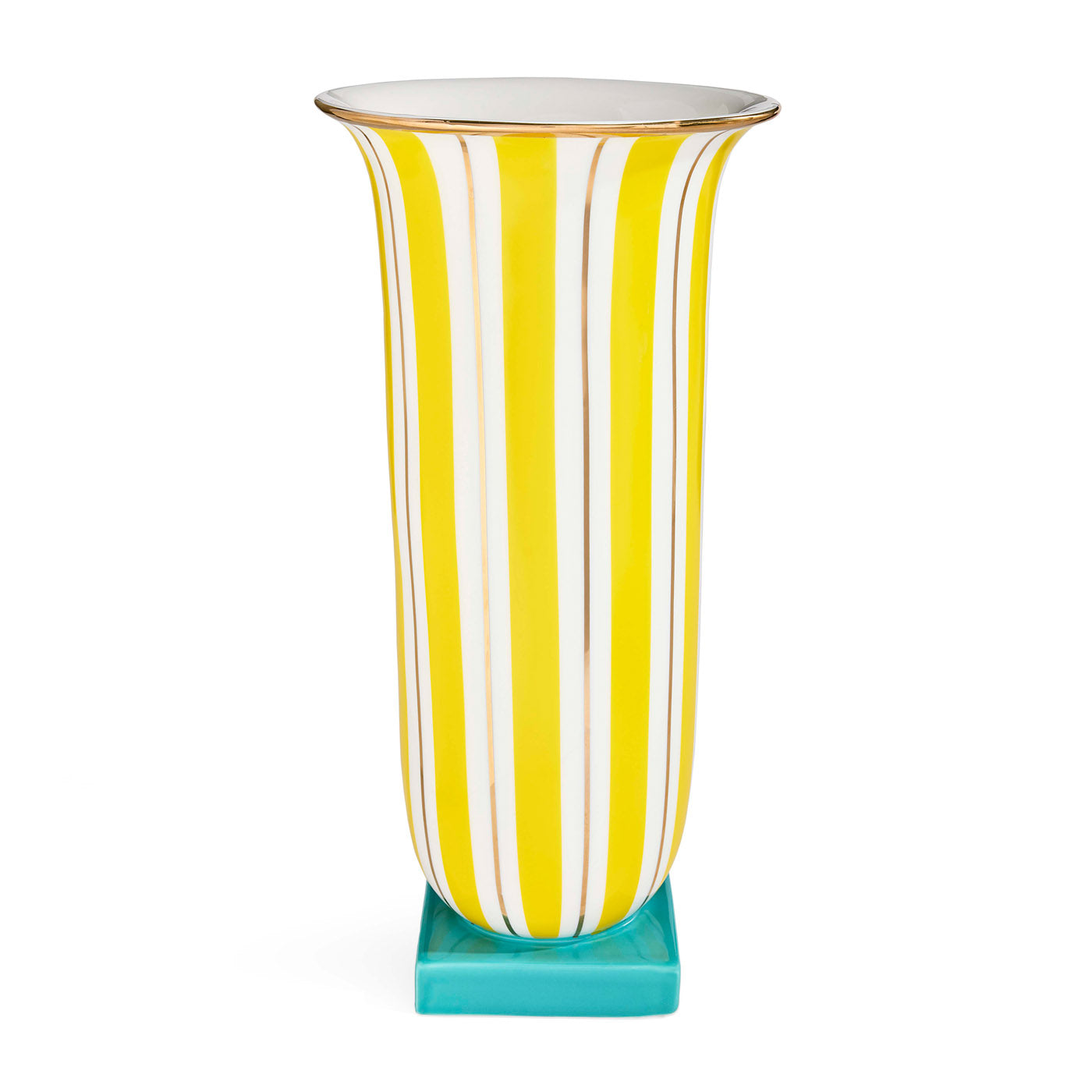 Portofino Tall Flared Vase - Elegant Ceramic Flower Vase for Home Decor, Wedding Centerpieces & Tabletop Decorations