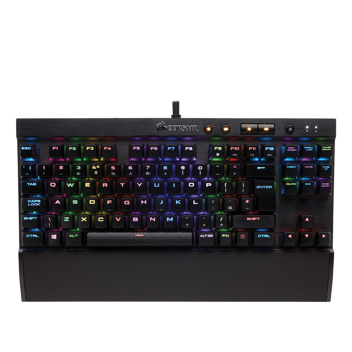 Corsair K65 RAPIDFIRE RGB Mechanical Gaming Keyboard with Cherry MX Speed Switches - Perfect for Esports, Streaming & Professional Typing