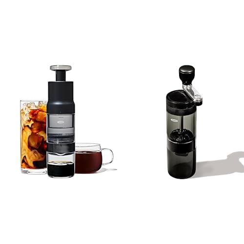 OXO Brew Rapid Brewer & Manual Burr Coffee Grinder Bundle - Perfect for Home Baristas & Coffee Enthusiasts