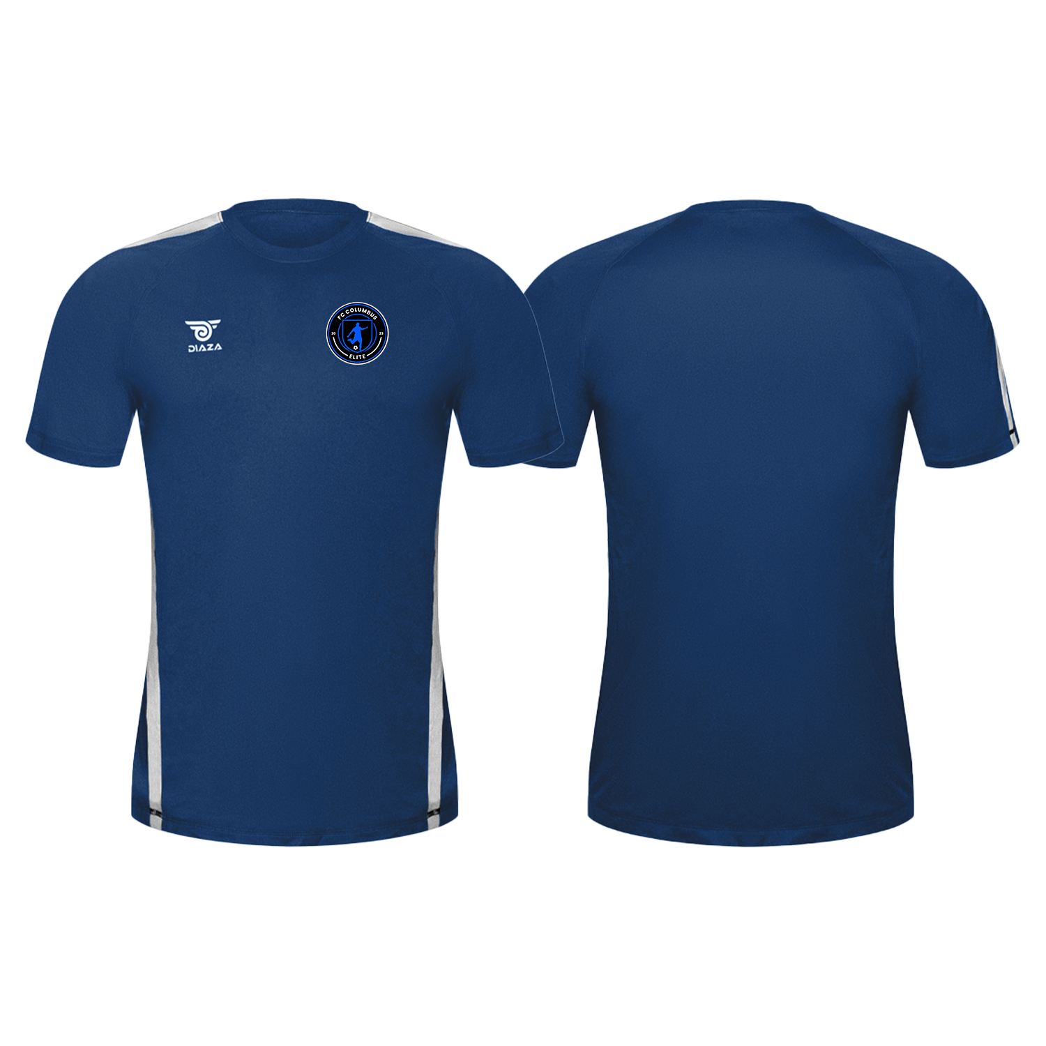 FC Columbus City Training Jersey - Royal Blue & White - Perfect for Soccer Practice, Fan Support, and Team Uniforms