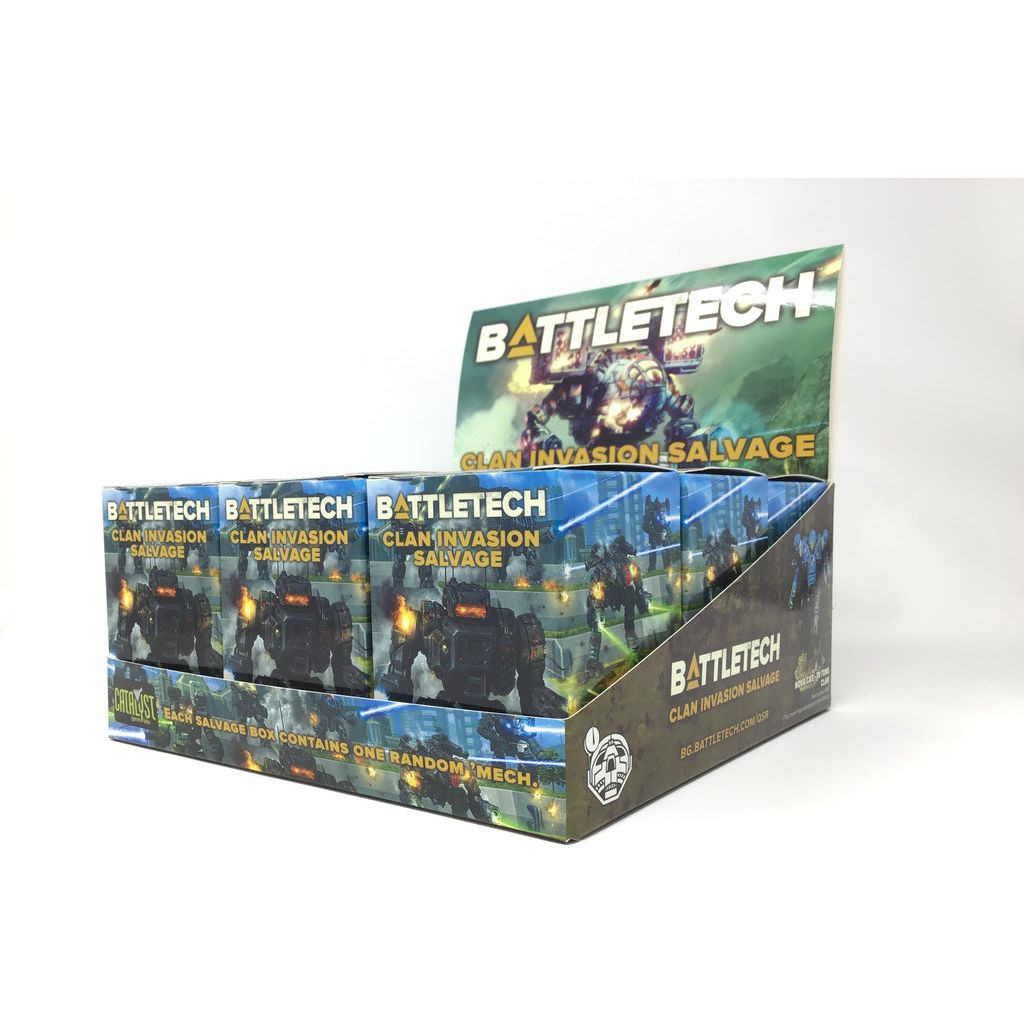BattleTech: Clan Invasion Salvage Blind Box - Collectible Miniatures for Tabletop Gaming & Display | Perfect for Wargaming Enthusiasts & Sci-Fi Fans