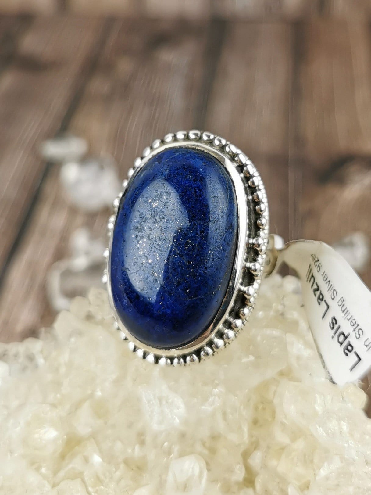Lapis Lazuli Chunky Stone Ring - Size 6 - Handmade Boho Jewelry for Women - Perfect for Everyday Wear & Special Occasions