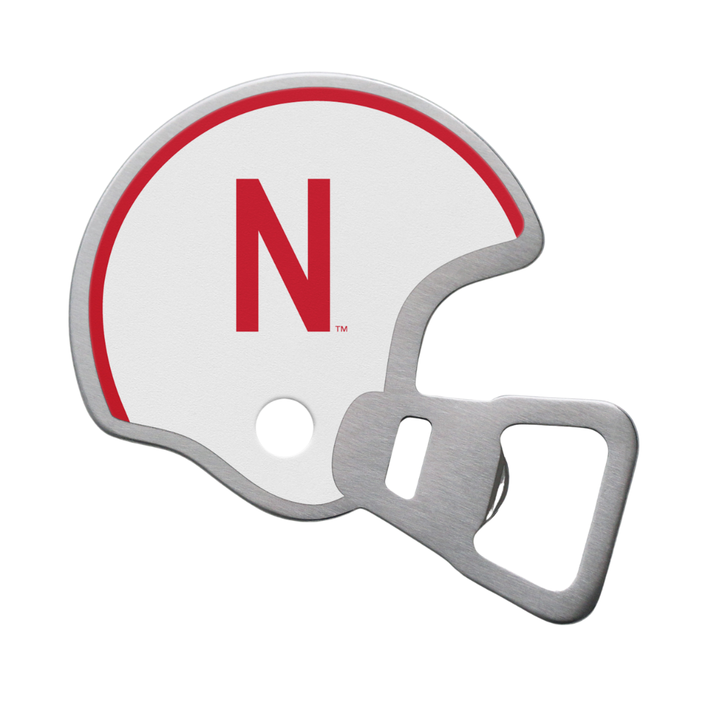 Nebraska Huskers Football Helmet Bottle Opener - Officially Licensed College Football Fan Gift for Tailgating & Game Day Parties