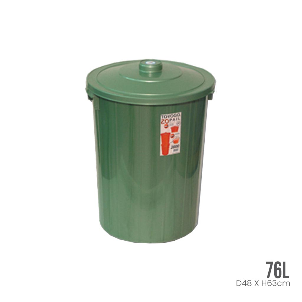 20 Gallon Plastic Pail with Lid - Heavy Duty Storage Container for Paint, Food, and Industrial Use - BPA Free & Durable for Home, Garage, and Workshop Organization