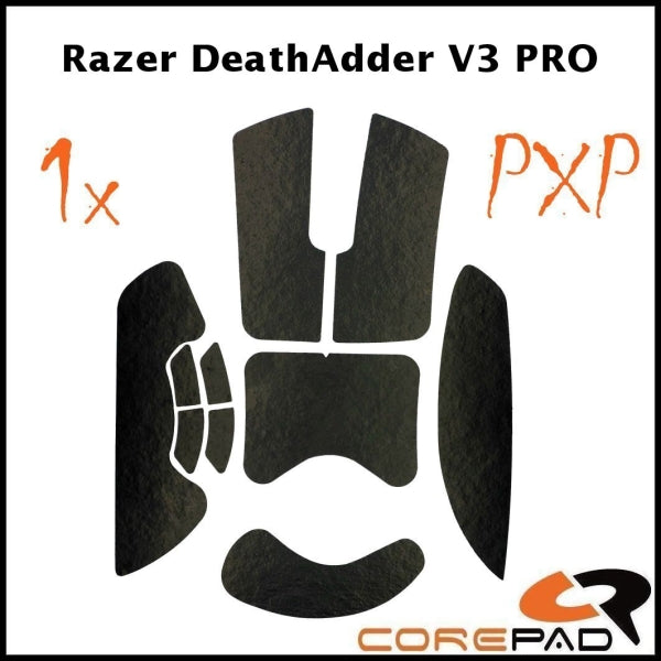 Corepad PXP Grips for Razer Deathadder V3 Pro - Premium Mouse Grip Tape for Gaming - Enhance Control & Comfort for FPS, MOBA, and Esports