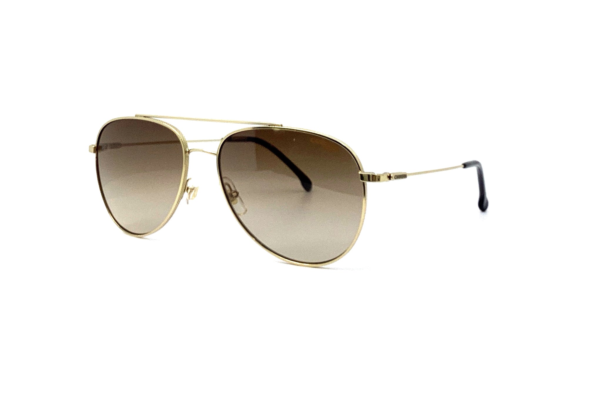 Carrera 187/S Sunglasses - Gold Aviator Style for Men & Women - UV Protection, Fashionable & Durable - Perfect for Driving, Travel & Outdoor Activities