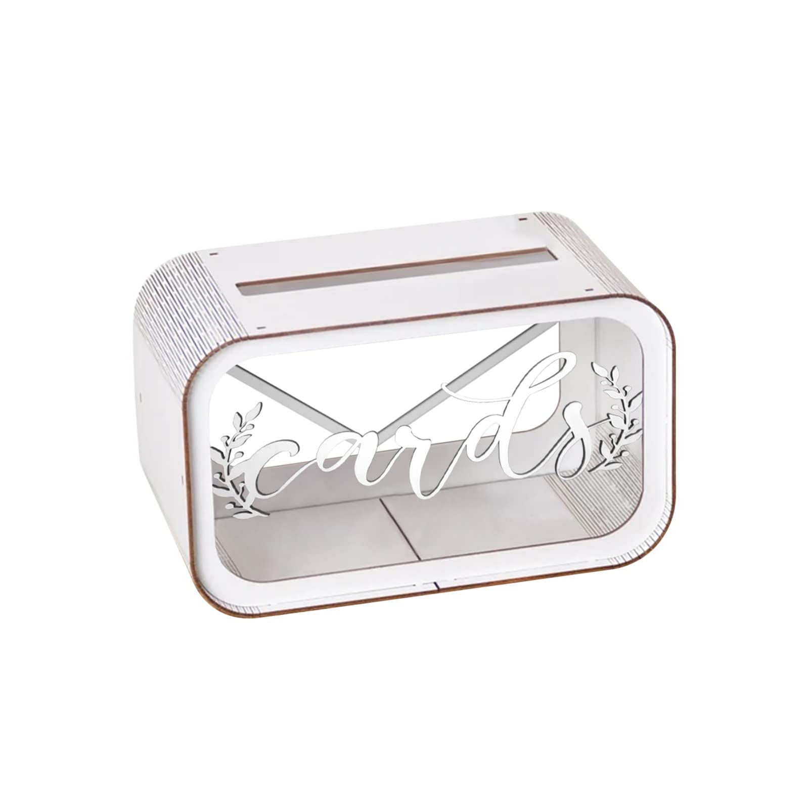Elegant Clear Wedding Card Box - Money & Gift Holder for Wedding Reception, Graduation, Birthday, Baby Shower - Perfect for Party Decorations & Guest Favors (One Size)