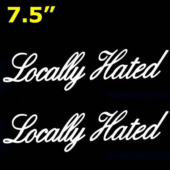 2 Pack JDM Locally Hated Cool Drift Racing Car Vinyl Decal Stickers - High Quality Waterproof Decals for Cars, SUVs, Trucks & Laptops - Perfect for Racing Enthusiasts & Car Show Accessories