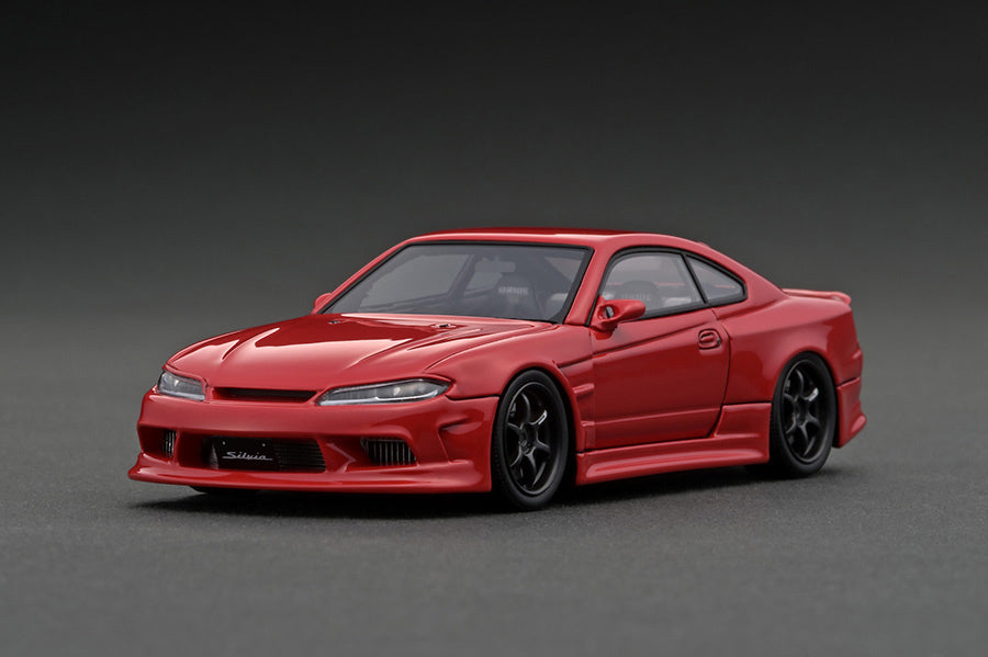 1:43 Scale Nissan Silvia S15 Vertex Edition Diecast Model Car - Red Collectible for Car Enthusiasts & Display - Perfect for Home, Office Decor & Gift Giving