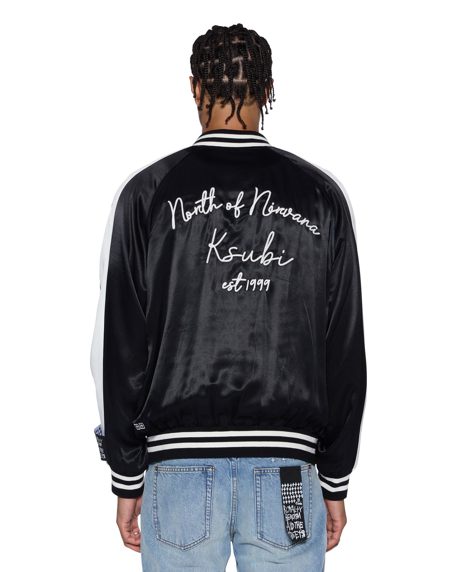 Salud Souvenir Jacket Black - Vintage Style Bomber Jacket for Men & Women - Perfect for Casual Wear, Street Fashion, and Gift Giving