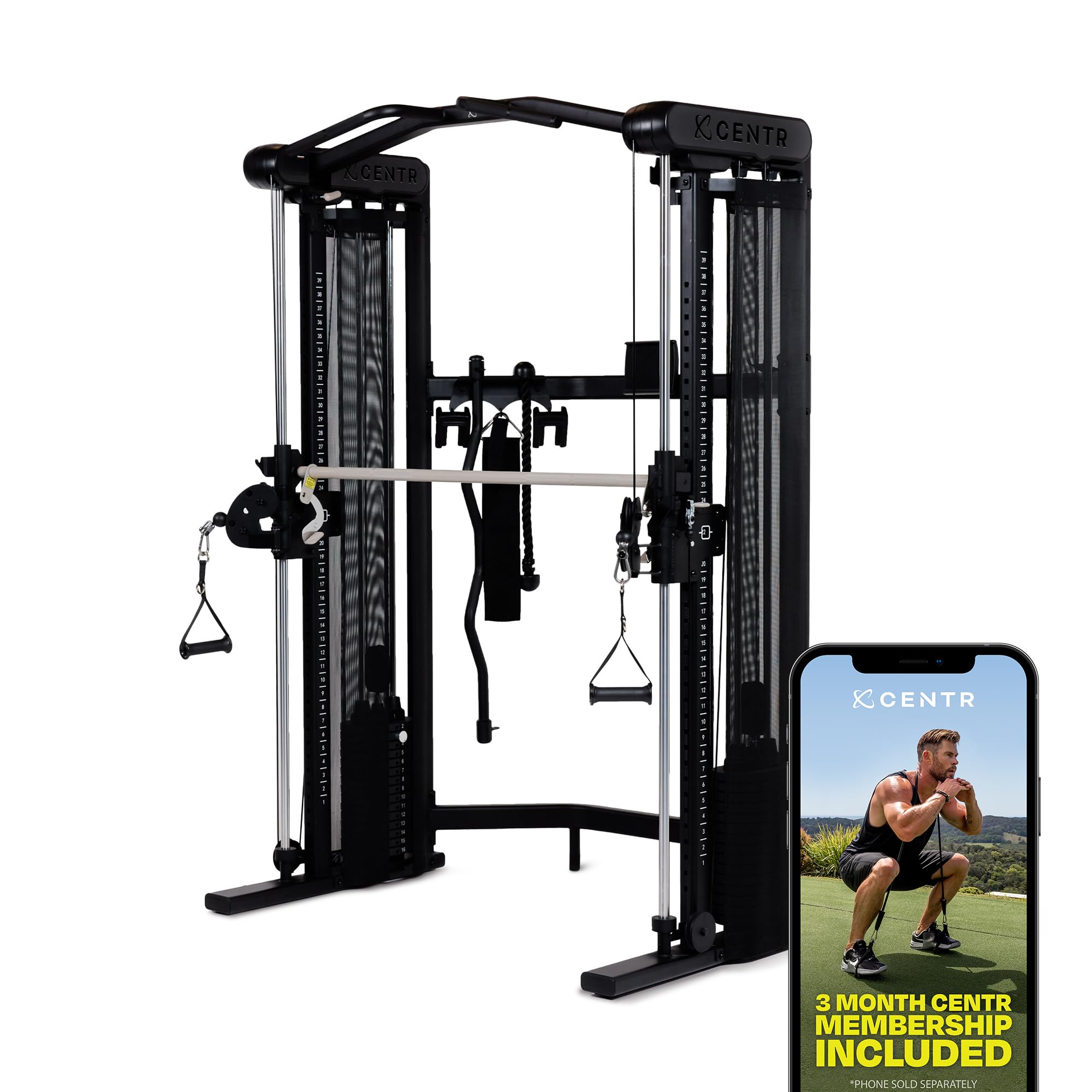 Best Home Gym Functional Trainer - Multifunctional Cable Machine for Strength Training & Full Body Workouts | Compact Fitness Equipment for Small Spaces | Perfect for Home Gym, Garage & Apartment Workouts