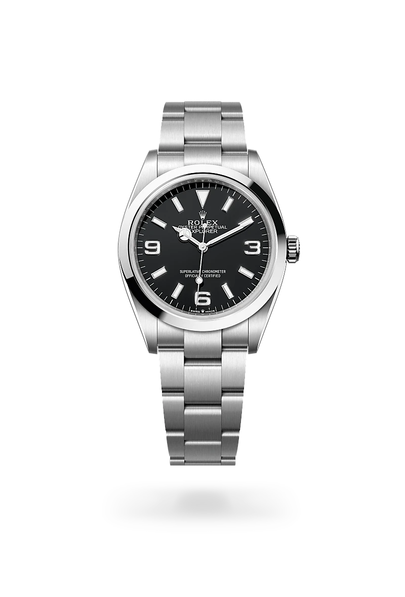 Rolex Explorer 36mm Oystersteel Men's Watch M124270-0001 - Luxury Automatic Timepiece for Business, Travel & Outdoor Adventures | Richter & Phillips Jewelers
