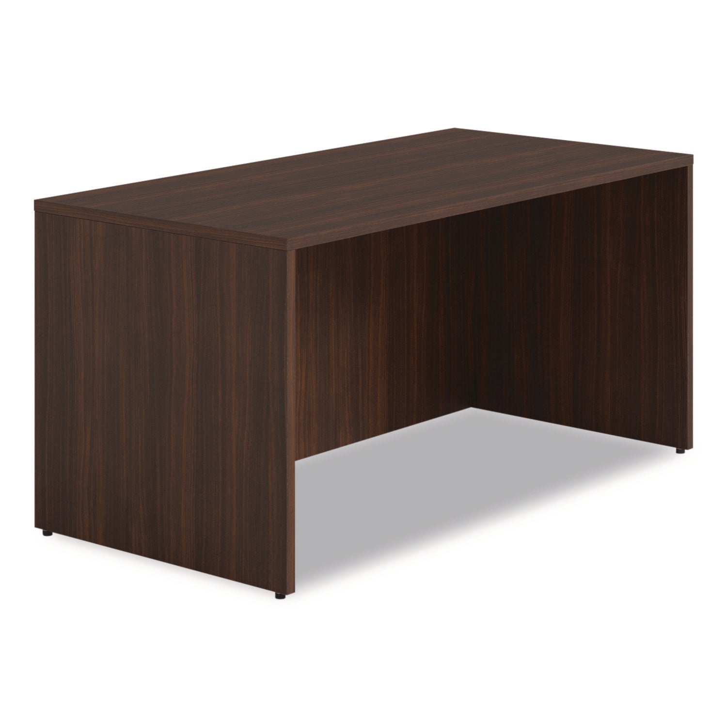 Alera Seville Series 60 x 30 x 29 Inch Mahogany Desk Shell - Modern Home Office Desk for Work & Study, Perfect for Small Spaces & Professional Workspaces