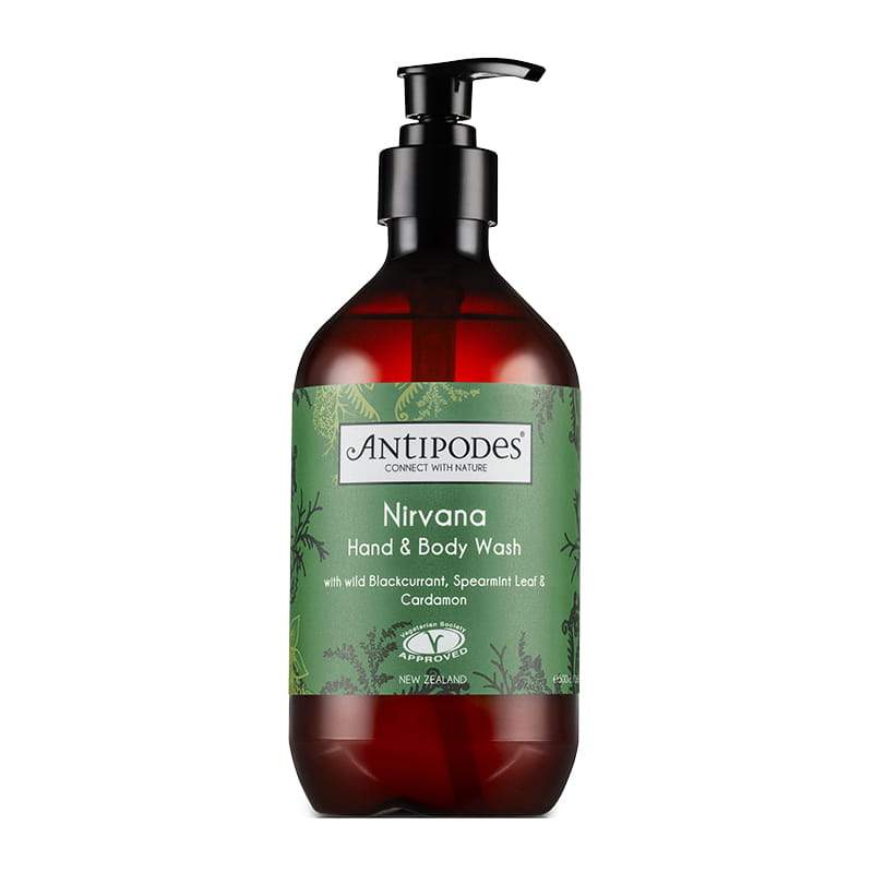 Antipodes Nirvana Hand and Body Wash - Organic & Vegan Moisturizing Soap for Dry Skin - Perfect for Home, Spa & Travel Use