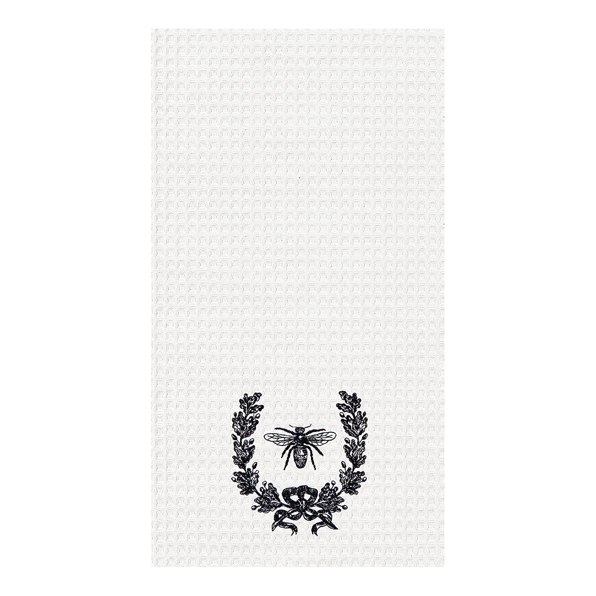Premium Cotton Embroidered Waffle Weave Kitchen Towels - 18