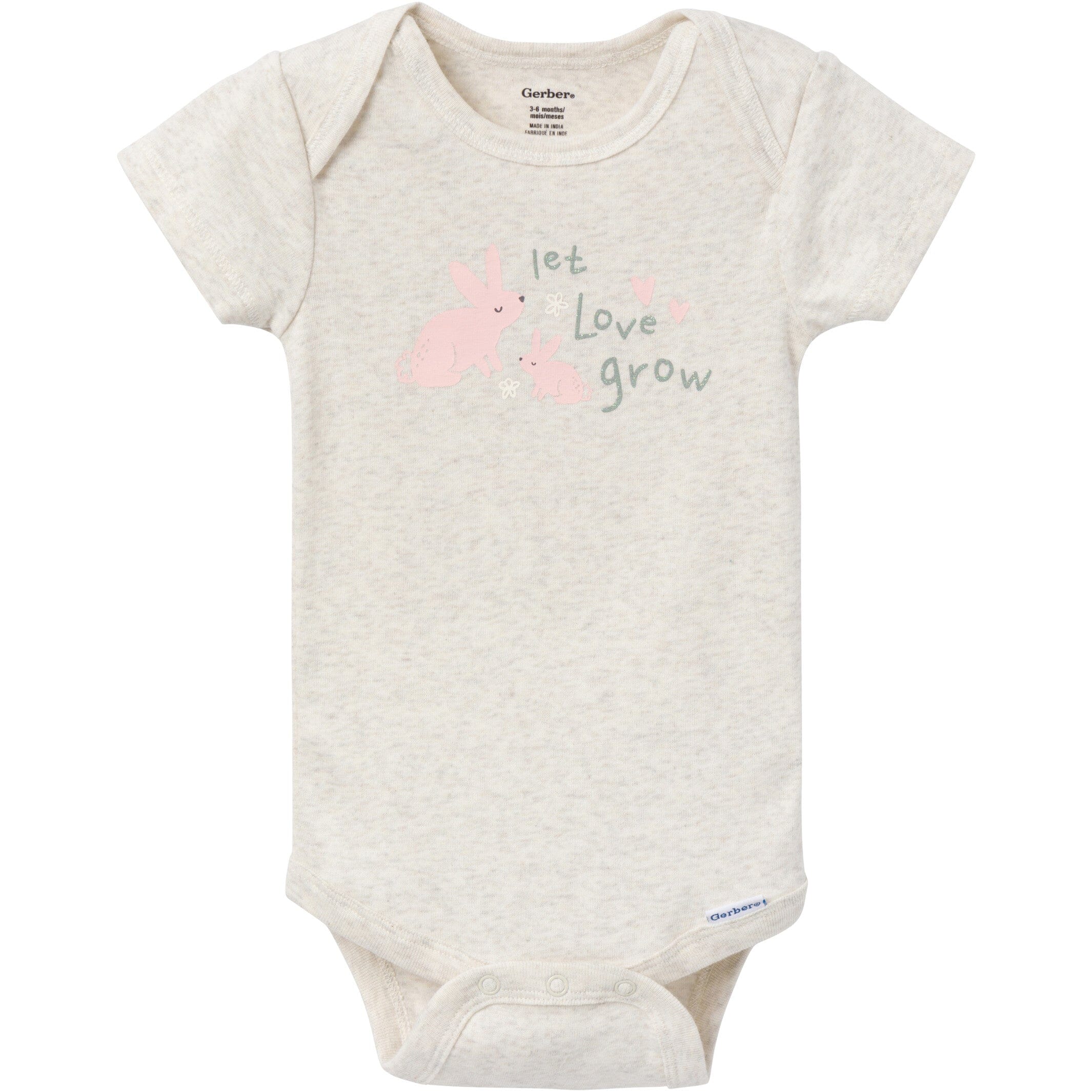3 Pack Baby Girls Sunny Bunny Onesies® Bodysuits - Soft Cotton Rompers for Newborns & Infants - Perfect for Playtime, Photos & Everyday Wear