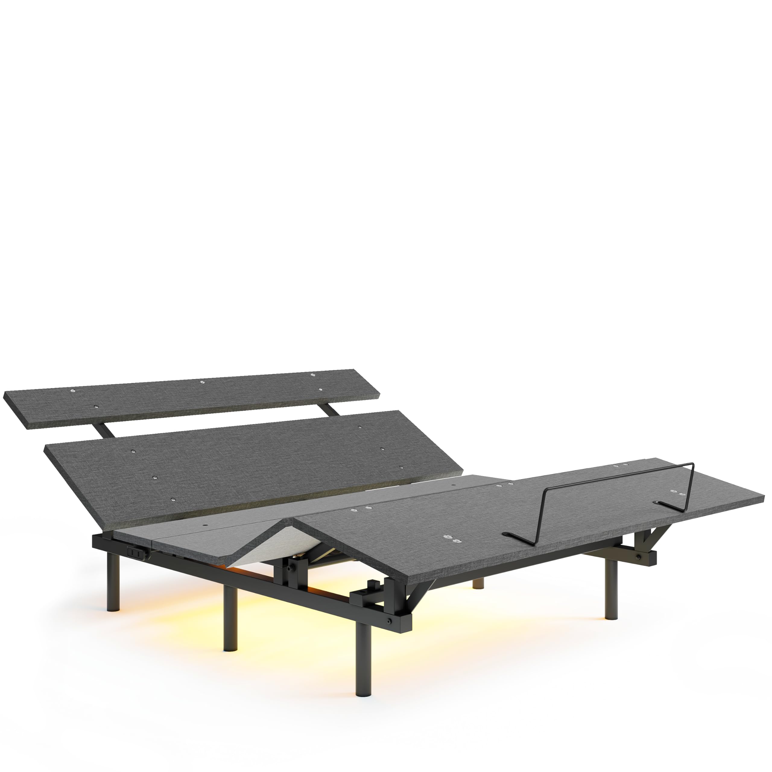 ANCTOR Adjustable Queen Bed Frame with Head & Foot Incline - Electric Bed Base with Wireless Remote, Quiet Motor & 13
