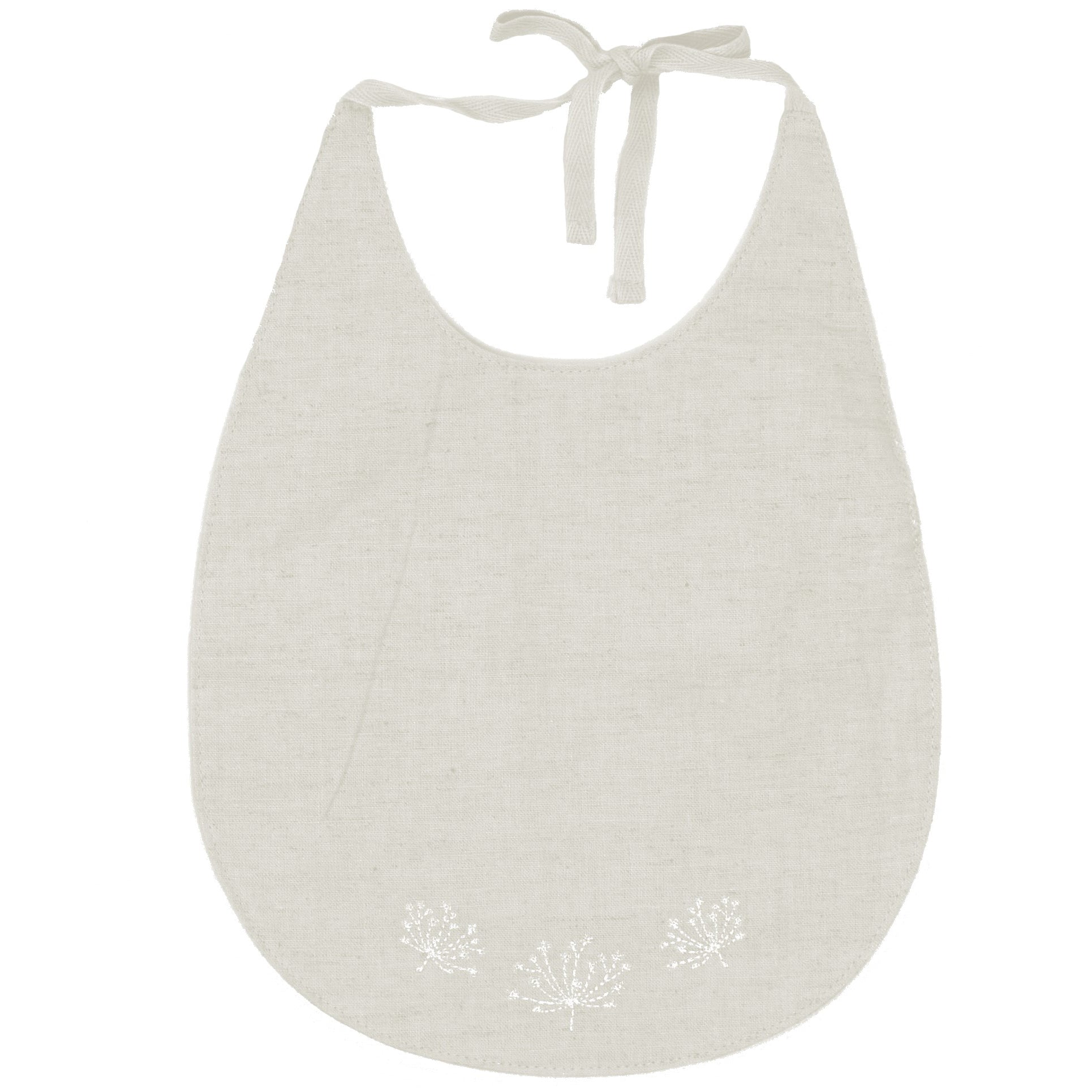 Kipp Baby Natural Linen Bib - Soft Organic Cotton Drool Bibs for Infants & Toddlers - Perfect for Feeding, Teething, and Messy Playtime
