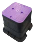Purple Plastic Irrigation Valve Box 8.5