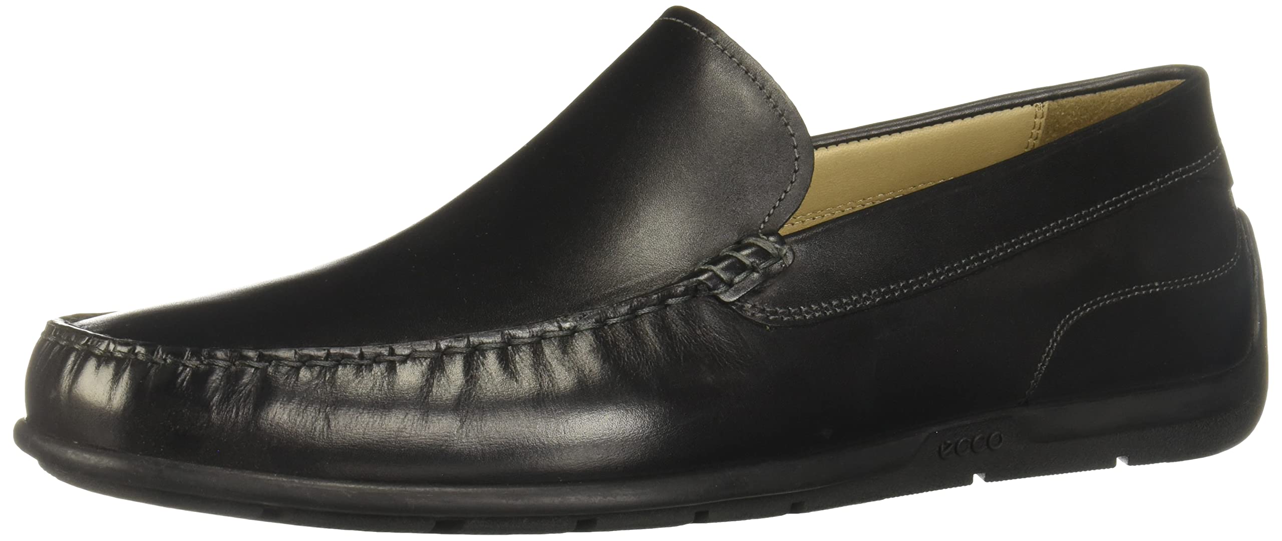 ECCO Men's Soft Leather Mocassin Loafers - Comfortable Slip-On Shoes for Casual & Business Wear - Perfect for Office, Travel & Everyday Use
