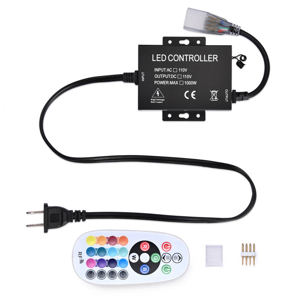 TheLAShop LED Neon Light with RF Remote Control - 110V AC Power for Home, Bar, Wedding, Party & Room Decor - Dimmable & Customizable Lighting Solution