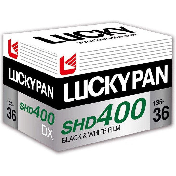 LUCKYPAN Black and White Film SHD400 135/36 Exposure - High Quality 35mm B&W Photography Film for Vintage Cameras, Street Photography & Darkroom Developing