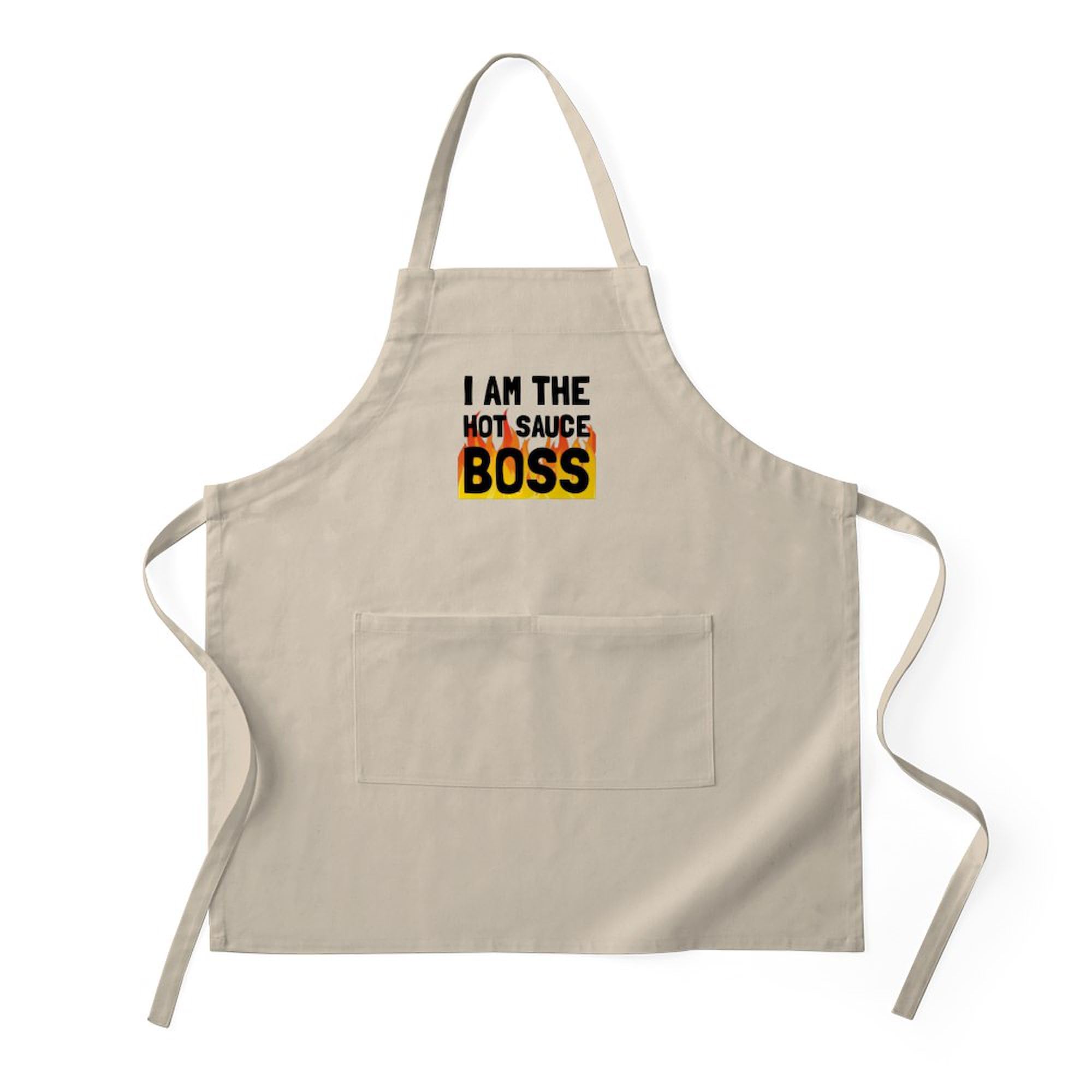 Hot Sauce Boss Kitchen Apron with Pockets - BBQ Grilling & Baking Apron for Men & Women - Perfect for Cooking, Grilling, Baking & Outdoor Barbecues