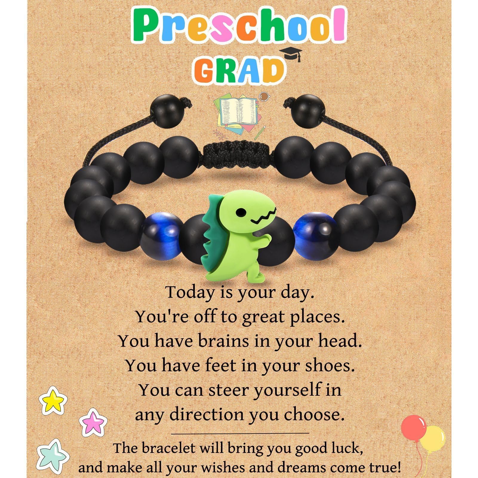 Leyung Bracelet for Kids - Birthday, Christmas, Valentine's Day, Easter, First Day of School & Graduation Gifts for Boys and Girls - Perfect for Preschool, Kindergarten & Special Occasions