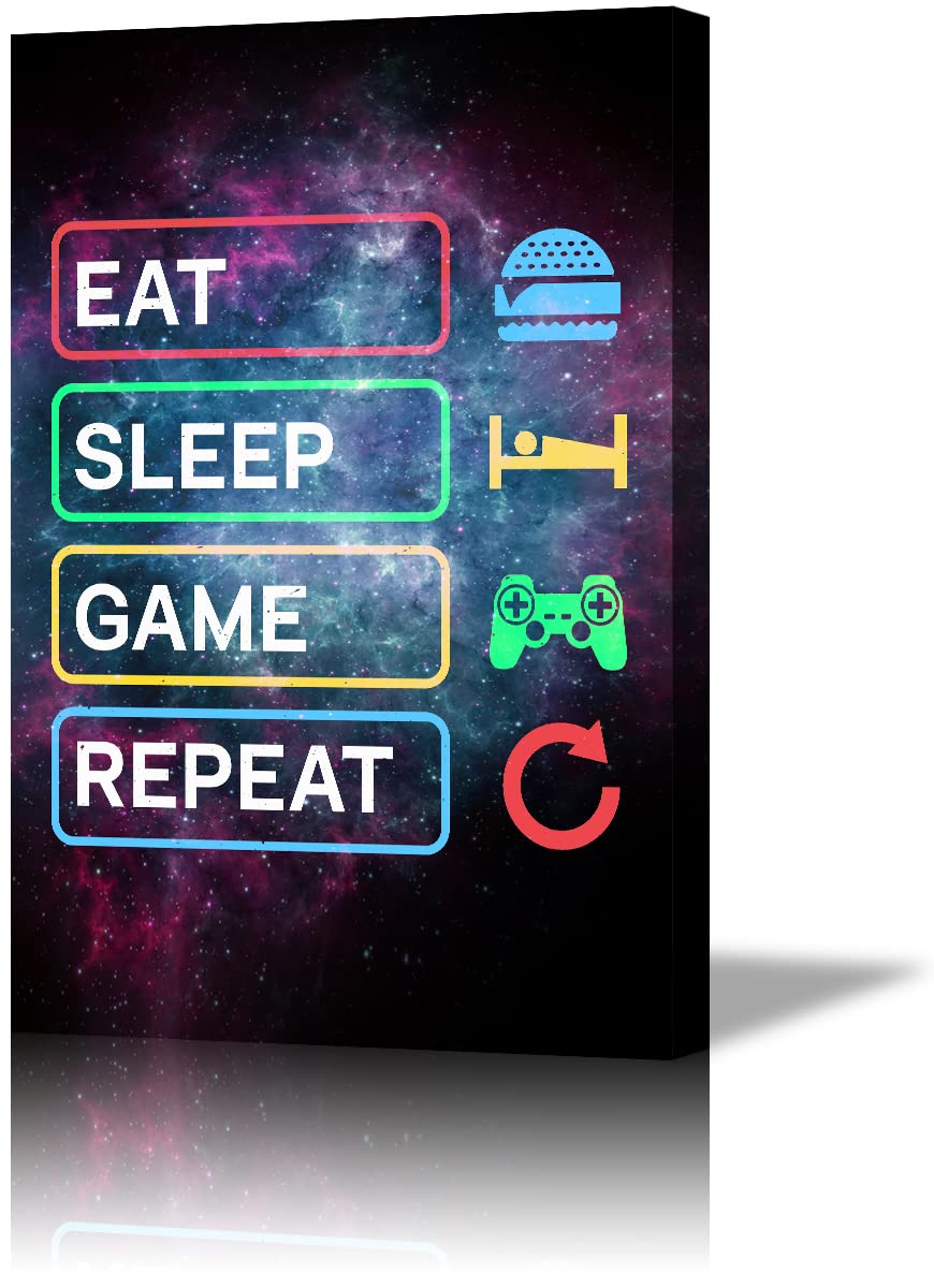 Video Game Room Decor - 28''Wx40''H Gaming Poster for Boys Bedroom | Easy to Hang Wall Art for Gamers | Perfect for Game Room, Man Cave & Teen Gamer Decor