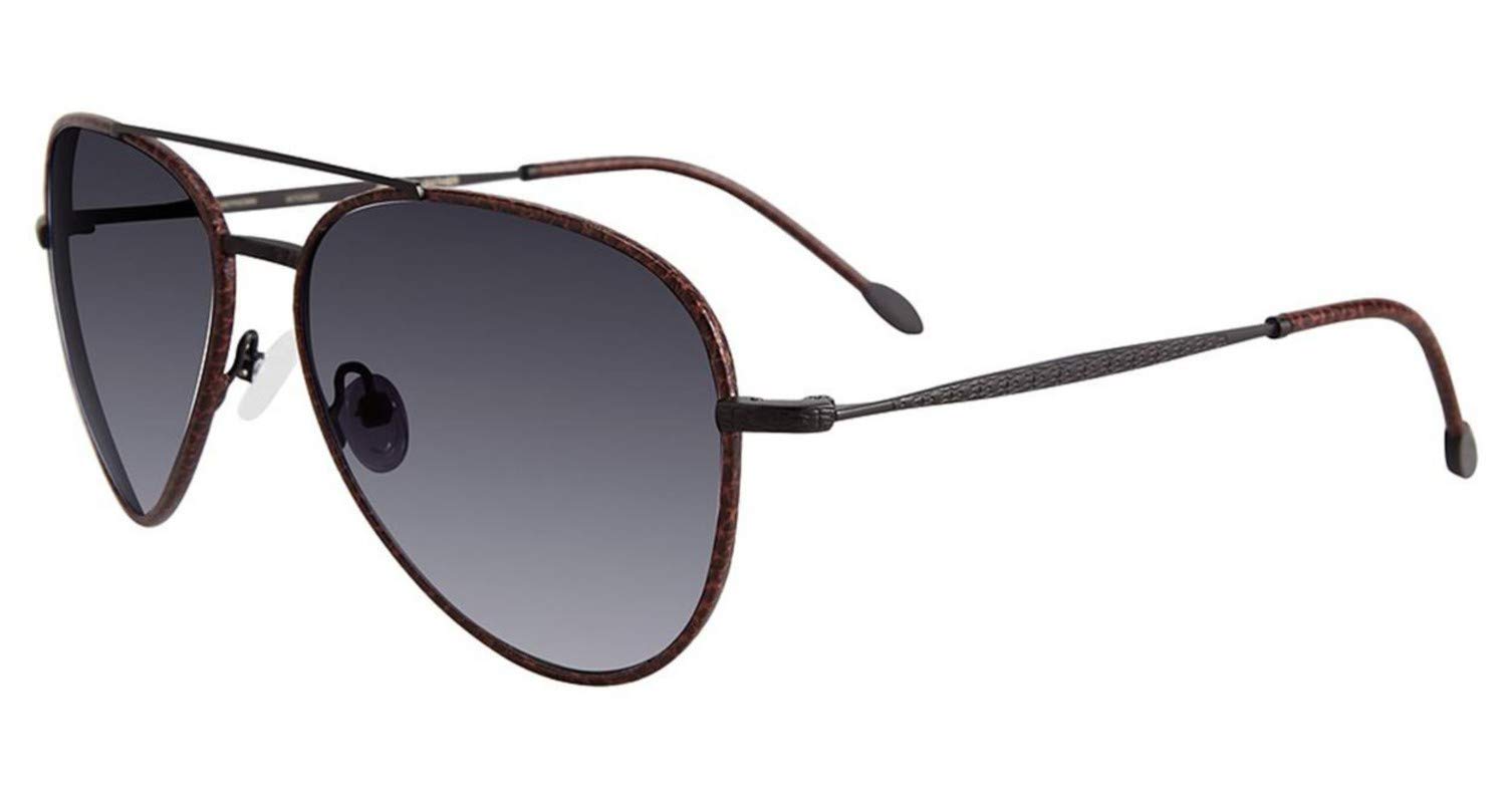 John Varvatos V512 Aviator Sunglasses for Men - Polarized UV Protection Pilot Style Shades - Perfect for Driving, Travel & Outdoor Adventures