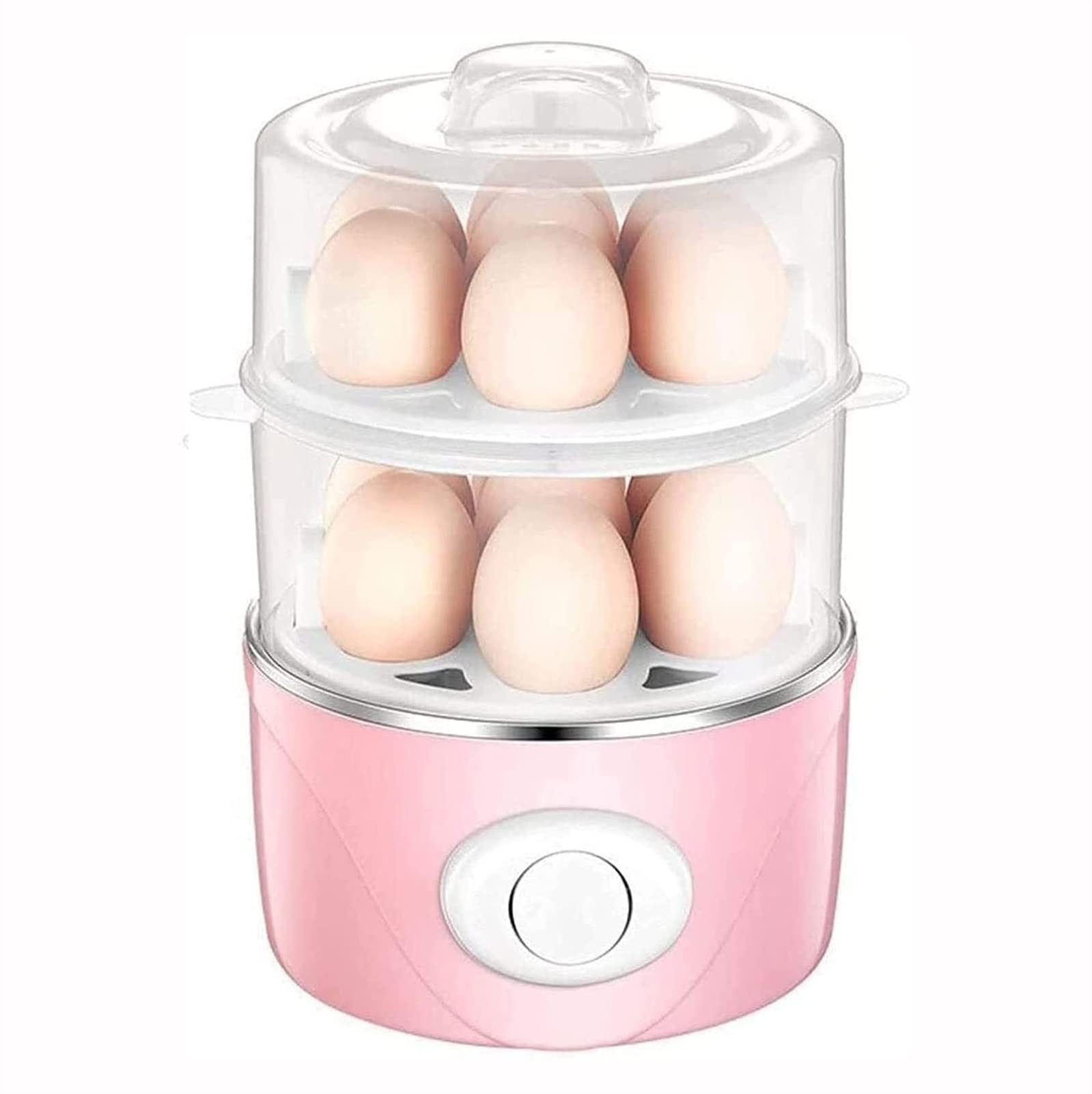 14-Capacity Electric Egg Cooker with Auto Shut-Off - Perfect for Hard Boiled, Poached, Scrambled Eggs, Omelets & Steaming Vegetables/Dumplings - Ideal for Kitchens, Dorms & Camping