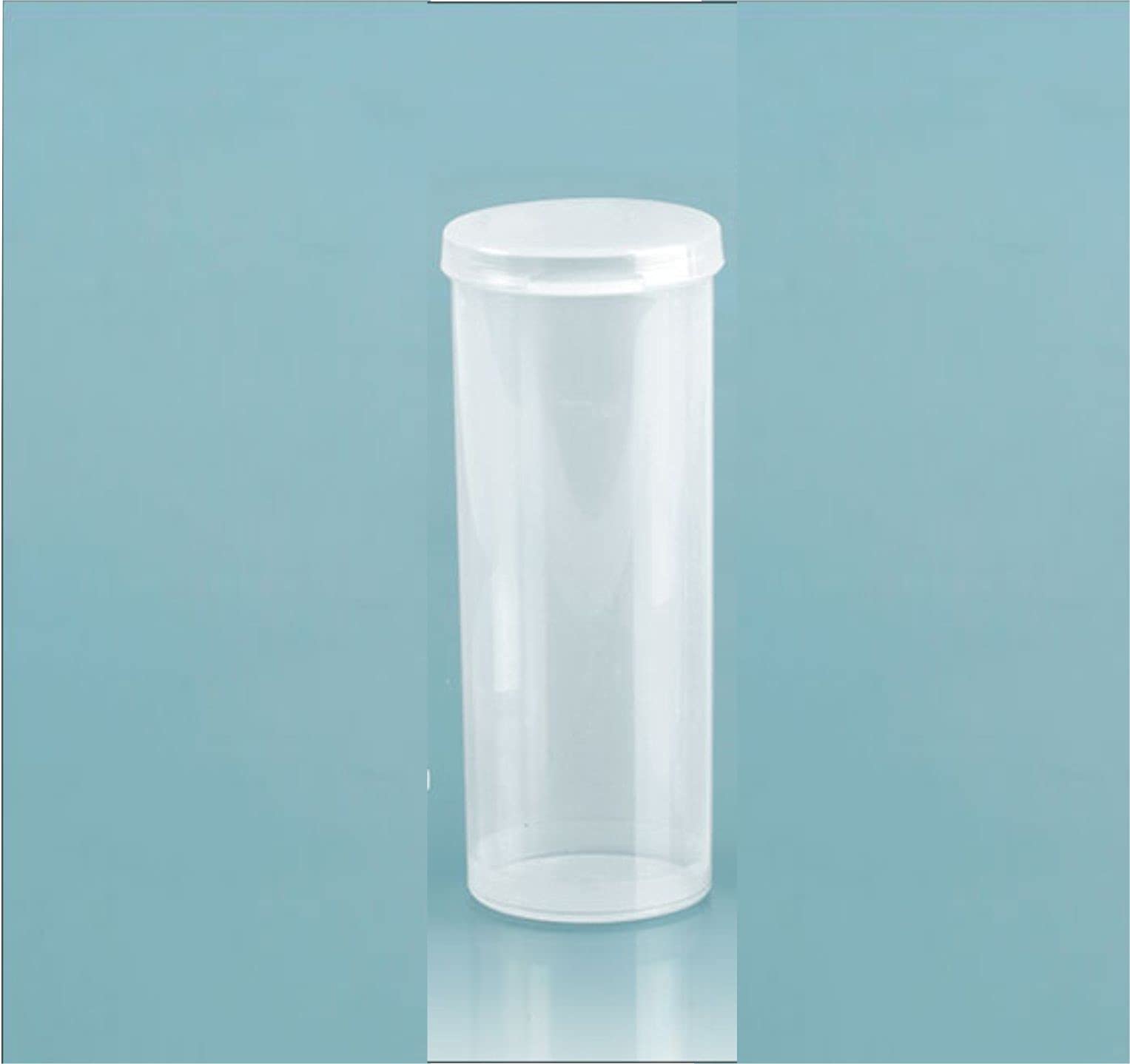 MyMagnetMan® Clear Polypropylene Craft Storage Vials with Hinged Lids - 6 Pack (3.7