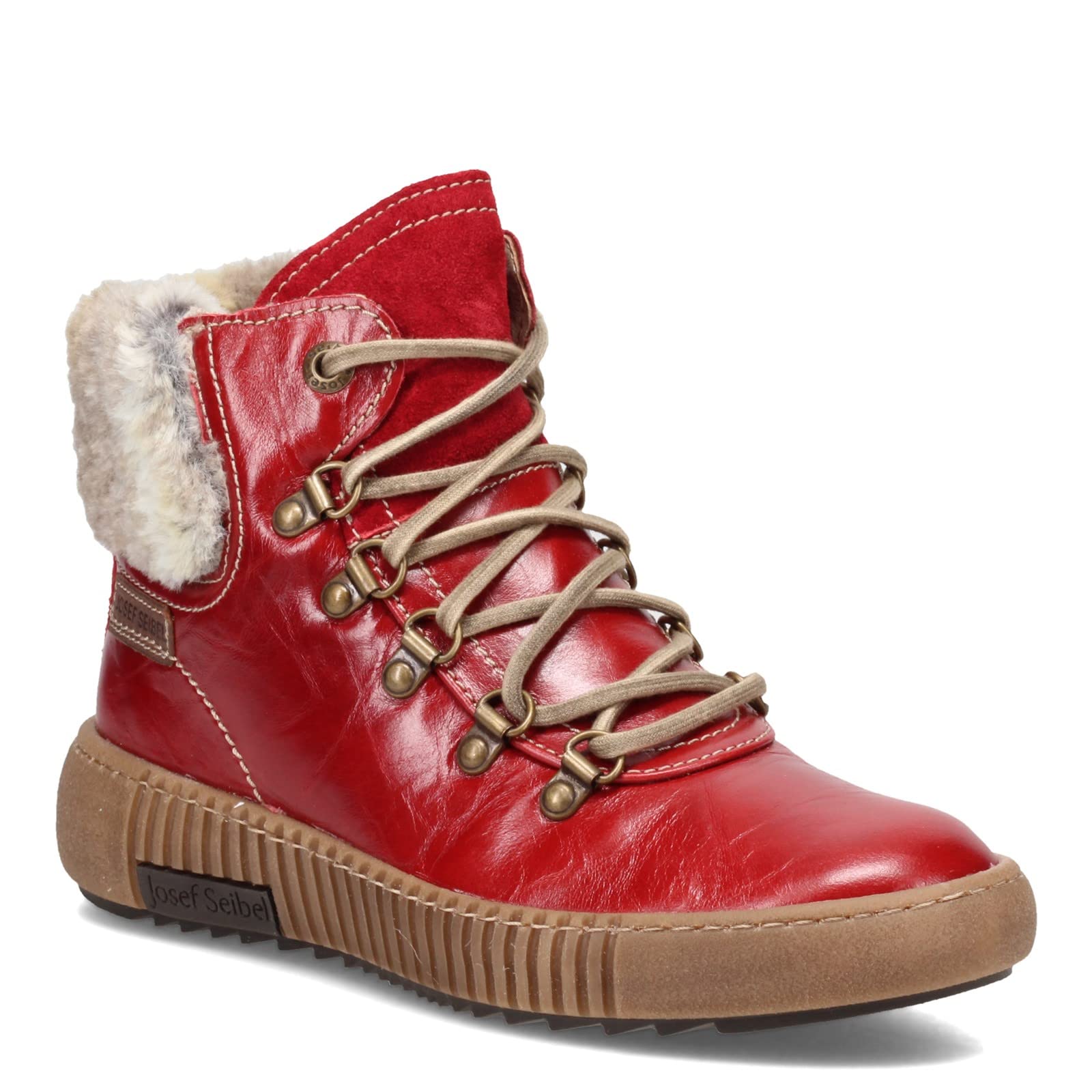 Josef Seibel Women's Derby Boots - Comfortable Ankle Boots for Women | Casual & Office Wear | Water-Resistant Leather Shoes for Fall & Winter