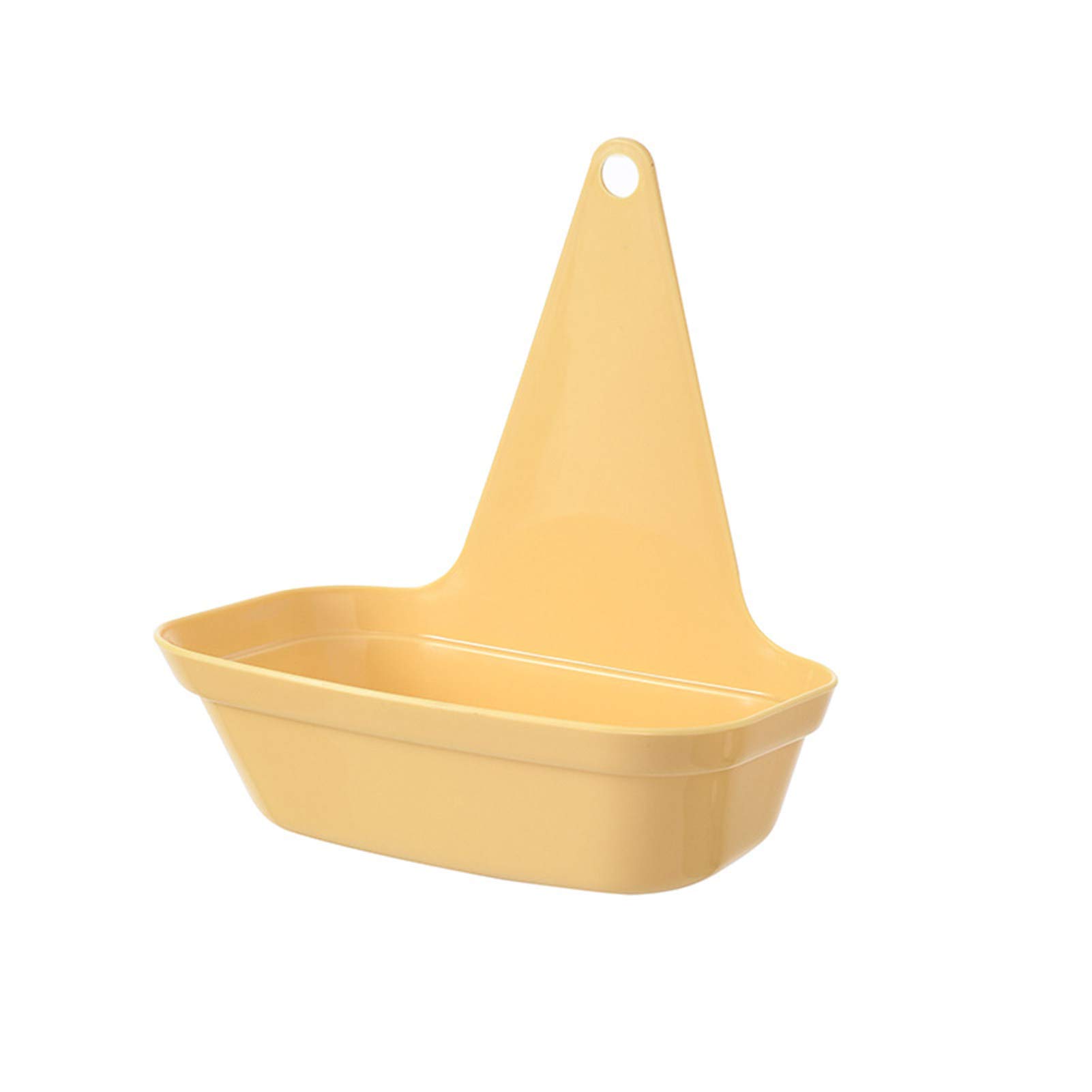 JESEBROD Soap Drainage Tray - Soap Holder & Dish Container with Hanging Hook for Bathroom & Kitchen - Beige | Perfect for Organizing Soap Bars, Brushes & Sponges in Showers, Sinks & Countertops
