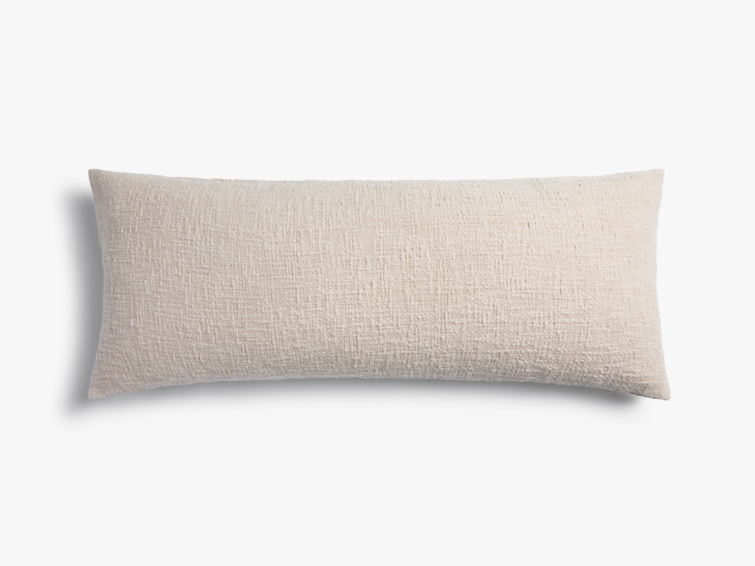 Boucle Lumbar Pillow Cover - Soft Cream Knit Cushion Case for Sofa, Bed, Chair - Home Decor & Accent Pillow for Living Room, Office, Nursery